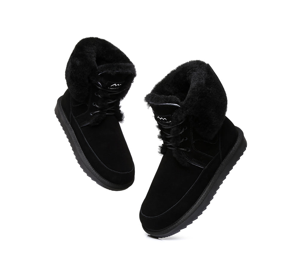 Fashion Boots - TA Dora Fashion Lace Up Suede Boots