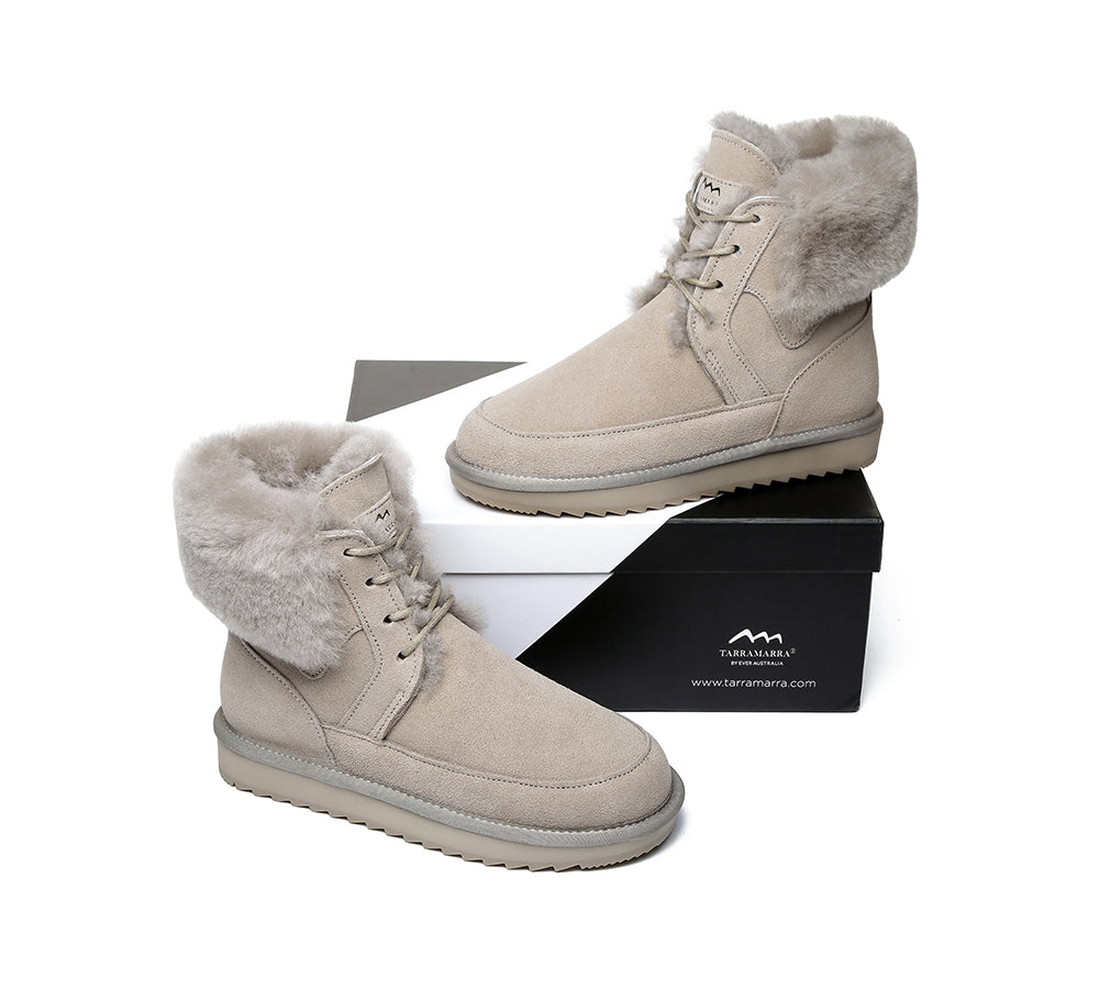 Fashion Boots - TA Dora Fashion Lace Up Suede Boots