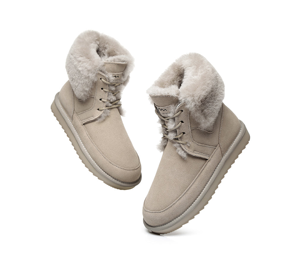Fashion Boots - TA Dora Fashion Lace Up Suede Boots