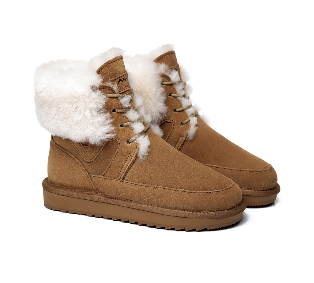 Fashion Boots - TA Dora Fashion Lace Up Suede Boots