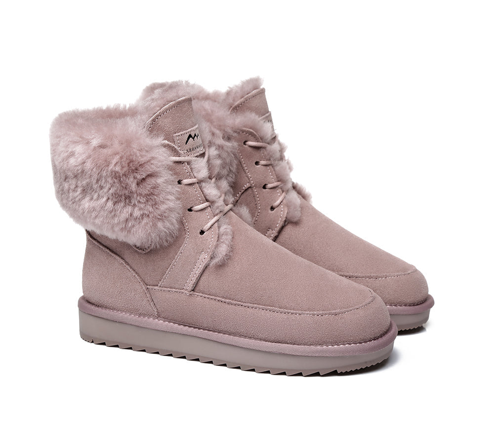 Fashion Boots - TA Dora Fashion Lace Up Suede Boots