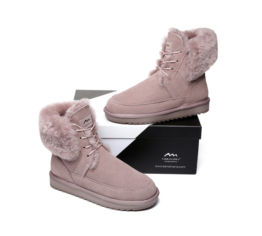 Fashion Boots - TA Dora Fashion Lace Up Suede Boots