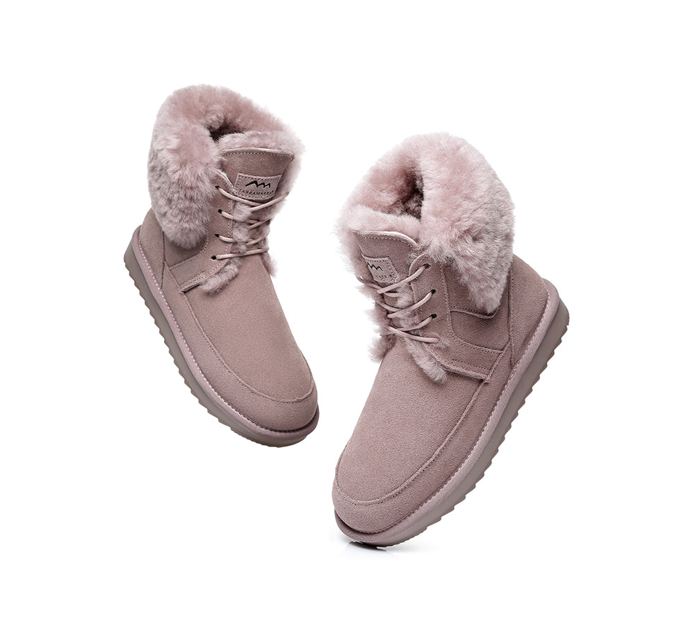 Fashion Boots - TA Dora Fashion Lace Up Suede Boots