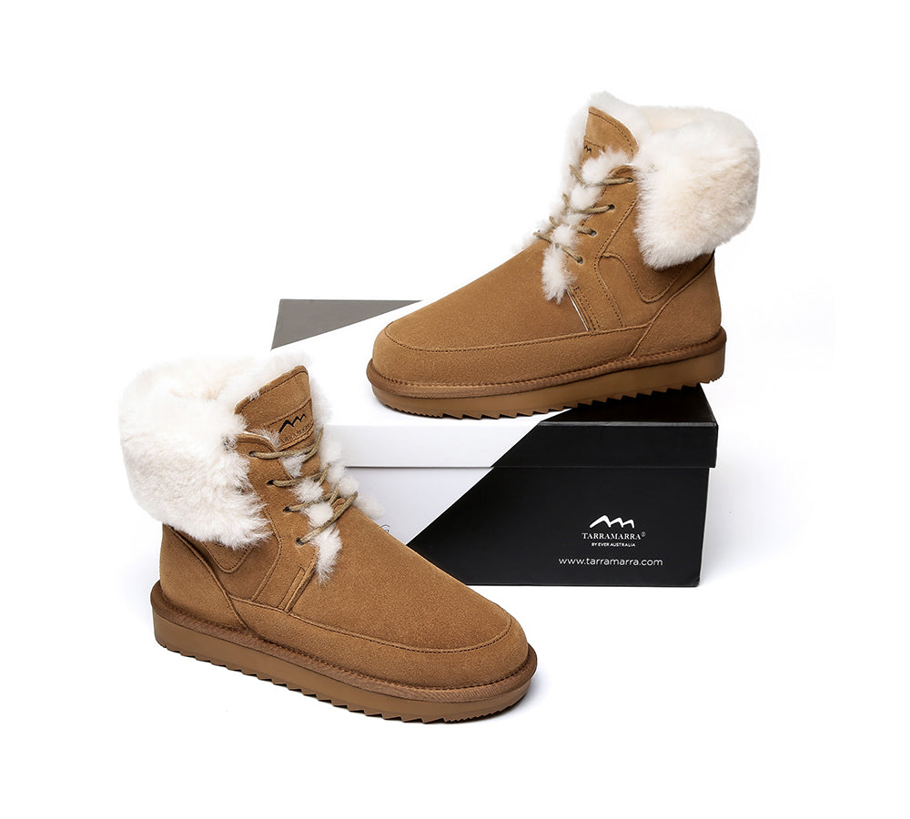 Fashion Boots - TA Dora Fashion Lace Up Suede Boots