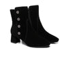 Fashion Boots - TA Midi Women Fashion Block Heel Black Boots