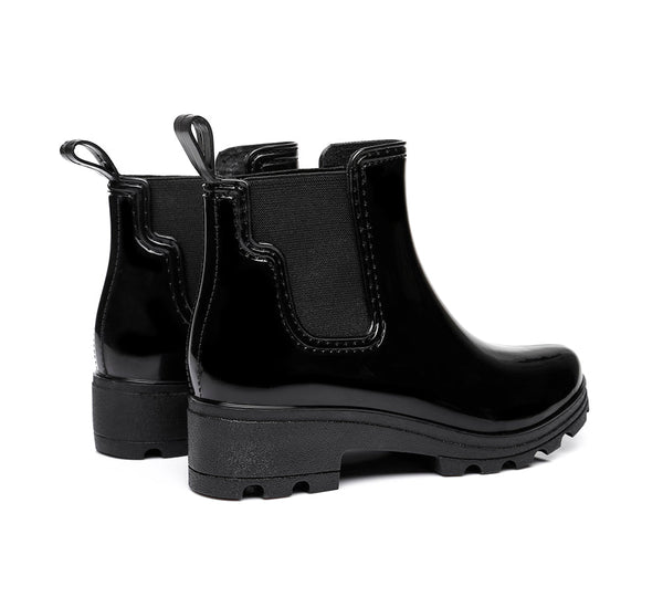 Fashion Boots - UGG Rainboots, Ankle Gumboots Women Vivily With Wool Insole