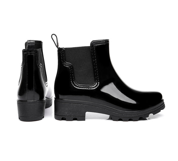 Fashion Boots - UGG Rainboots, Ankle Gumboots Women Vivily With Wool Insole