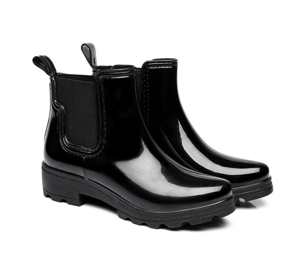Fashion Boots - UGG Rainboots, Ankle Gumboots Women Vivily With Wool Insole