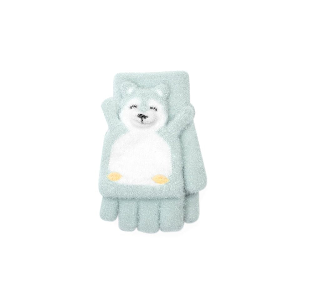 Fingerless Ultra Plush Knit Bearling Gloves - Gloves - Green - One Size - Uggoutlet