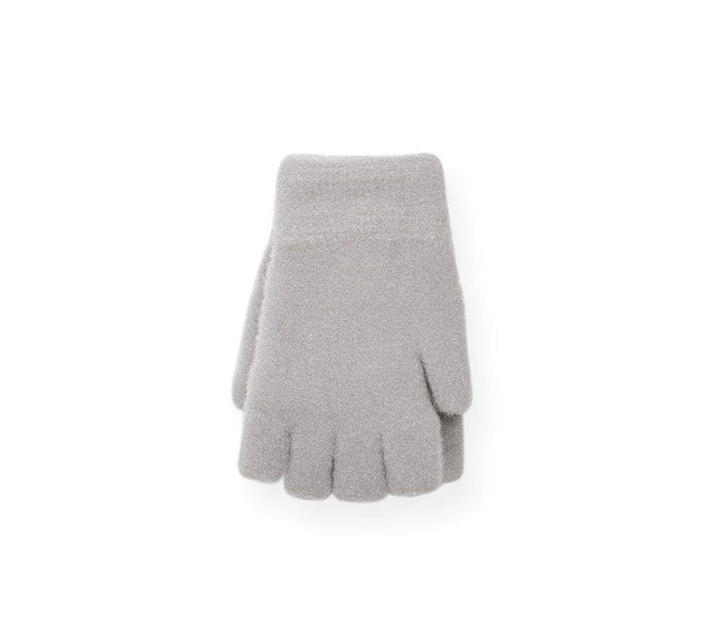 Fingerless Ultra Plush Knit Bearling Gloves - Gloves - Grey - One Size - Uggoutlet