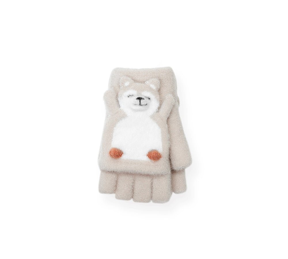 Fingerless Ultra Plush Knit Bearling Gloves - Gloves - Sand - One Size - Uggoutlet