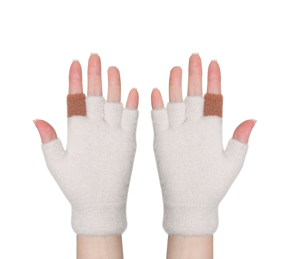 Fingerless Ultra Plush Knit Ewe Gloves - Gloves - Sand - One Size - Uggoutlet