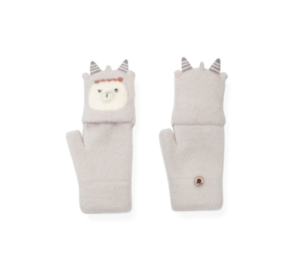 Fingerless Ultra Plush Knit Ewe Gloves - Gloves - Sand - One Size - Uggoutlet
