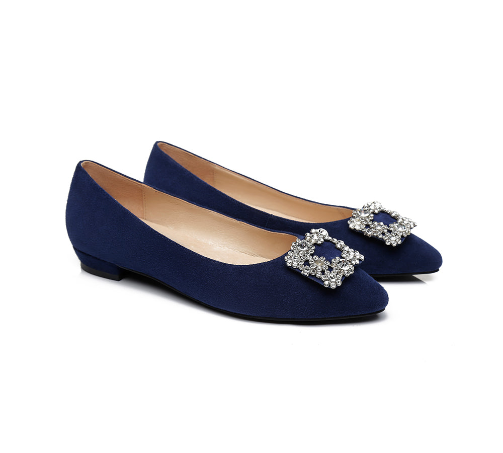 Flats - AS UGG Women Leather Ballet Flats Isabella
