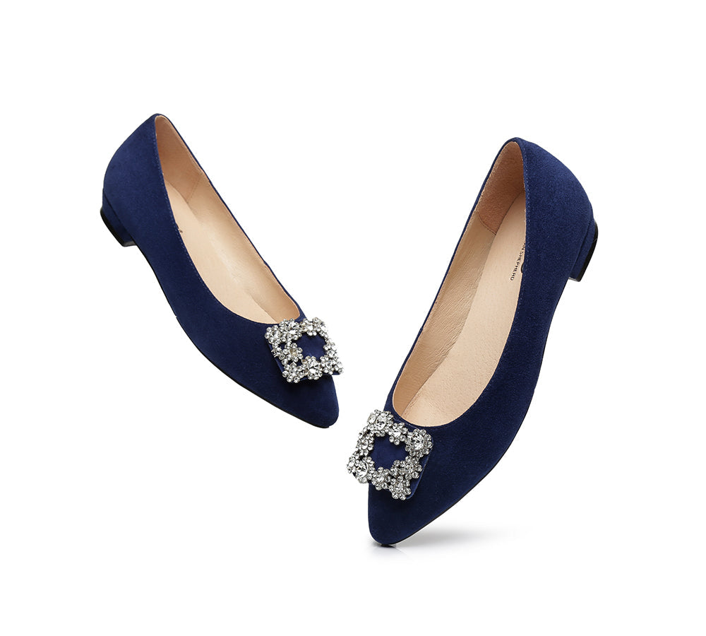Flats - AS UGG Women Leather Ballet Flats Isabella
