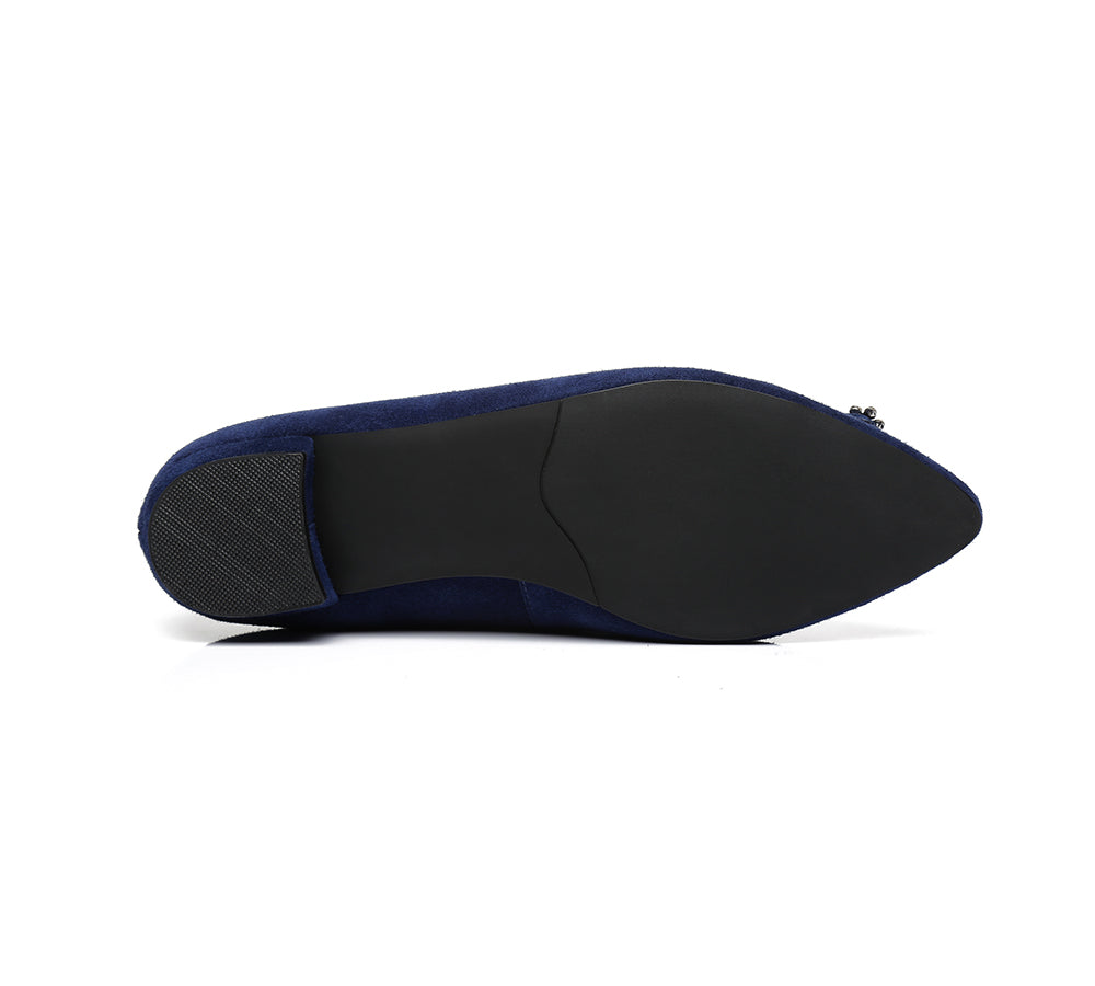 Flats - AS UGG Women Leather Ballet Flats Isabella