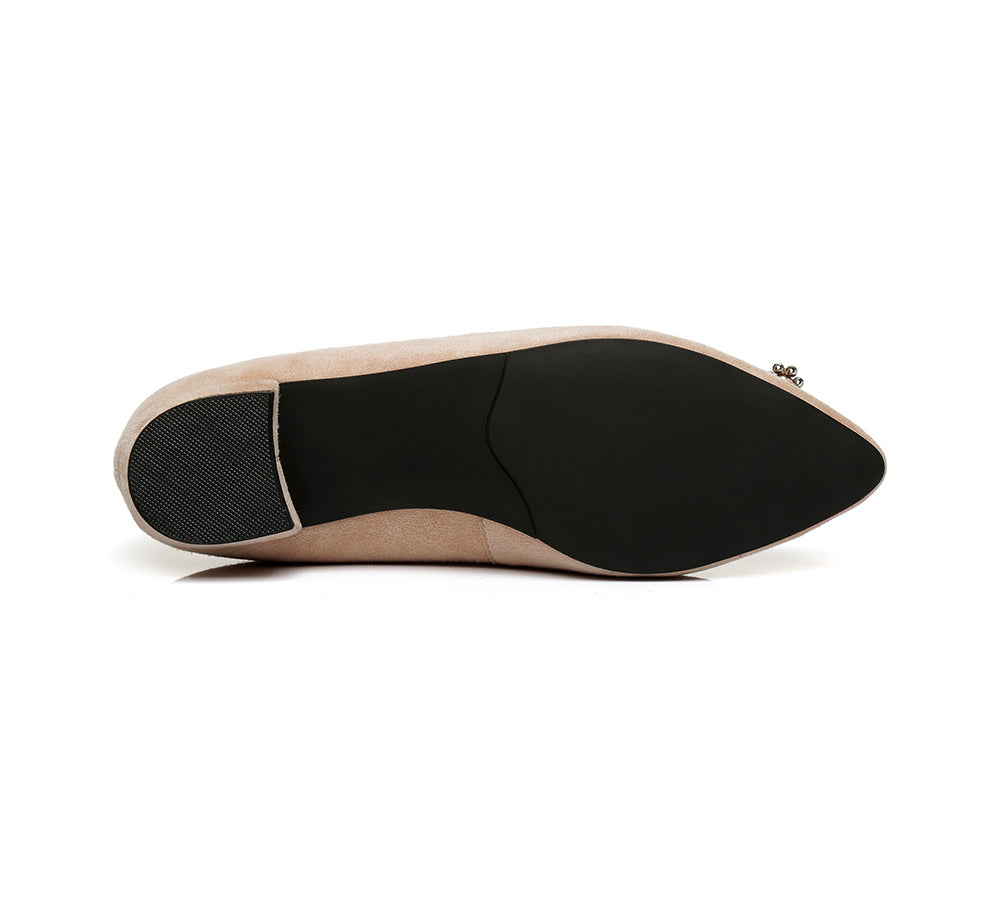 Flats - AS UGG Women Leather Ballet Flats Isabella