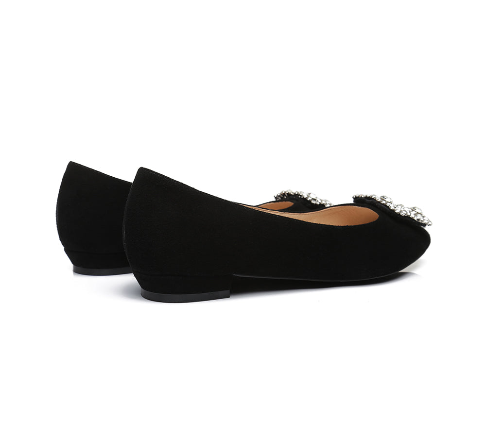 Flats - AS UGG Women Leather Ballet Flats Isabella