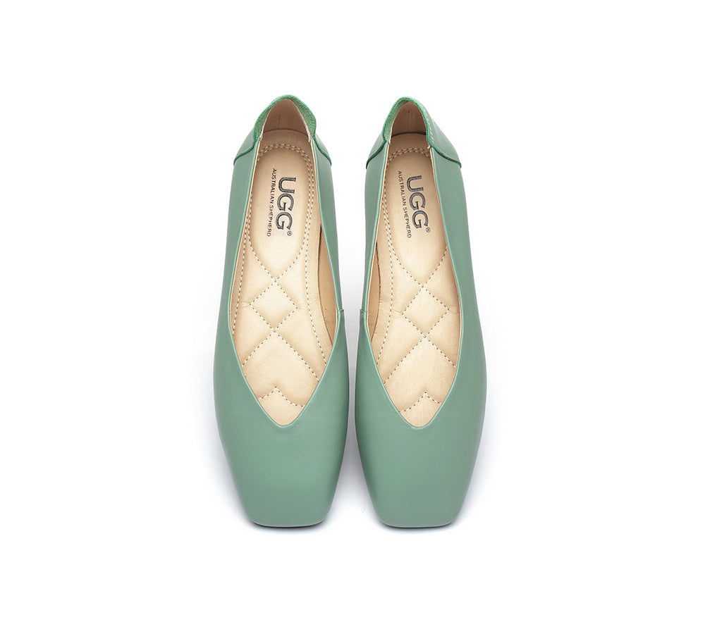 Women Leather Flats Linda Uggoutlet