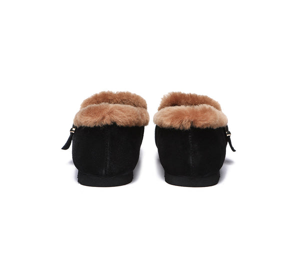 Flats - Shearling Lined Suede Loafer Women Mona