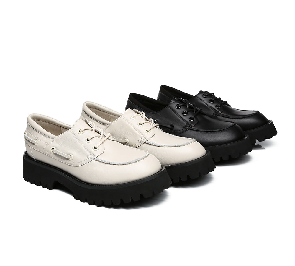 Flats - Women Chunky Platform Lace-up Flat Willa