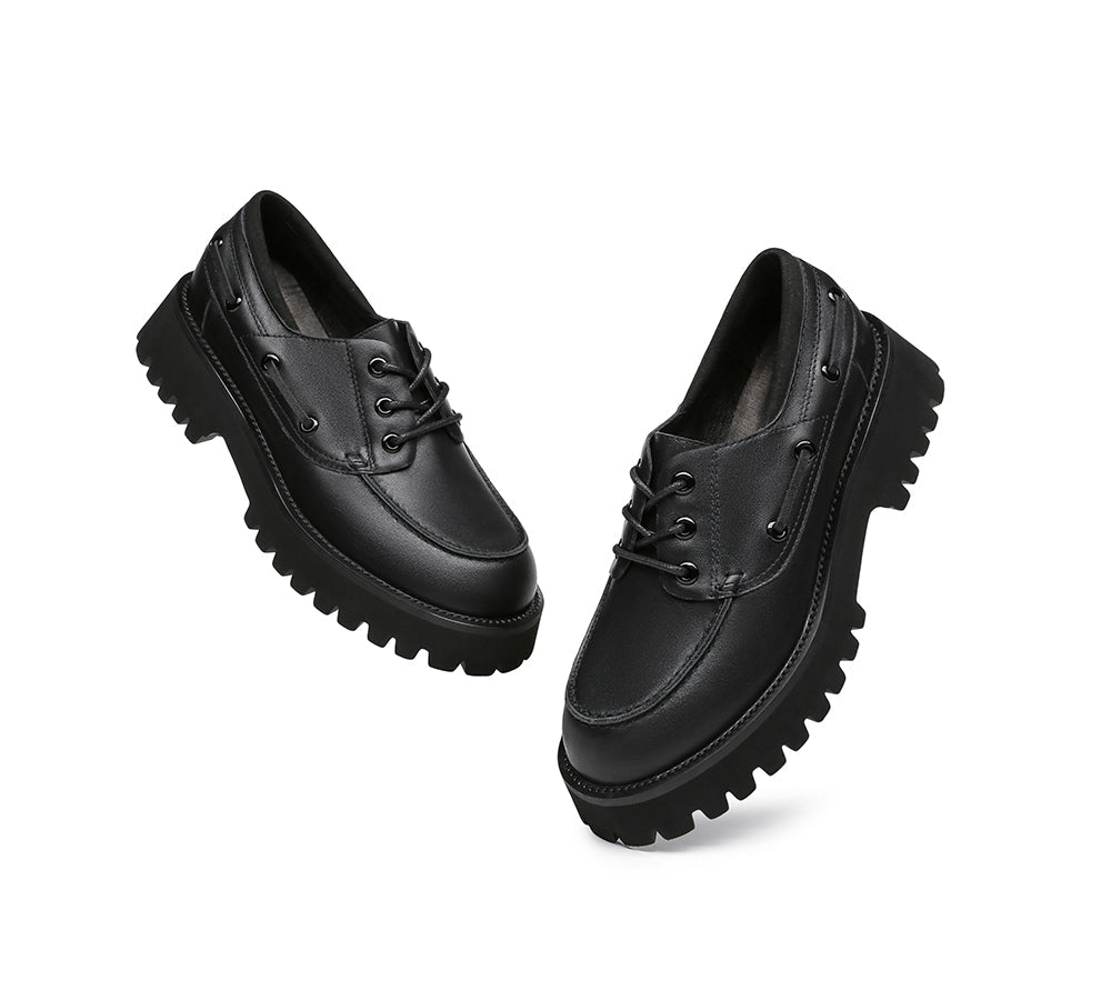 Flats - Women Chunky Platform Lace-up Flat Willa
