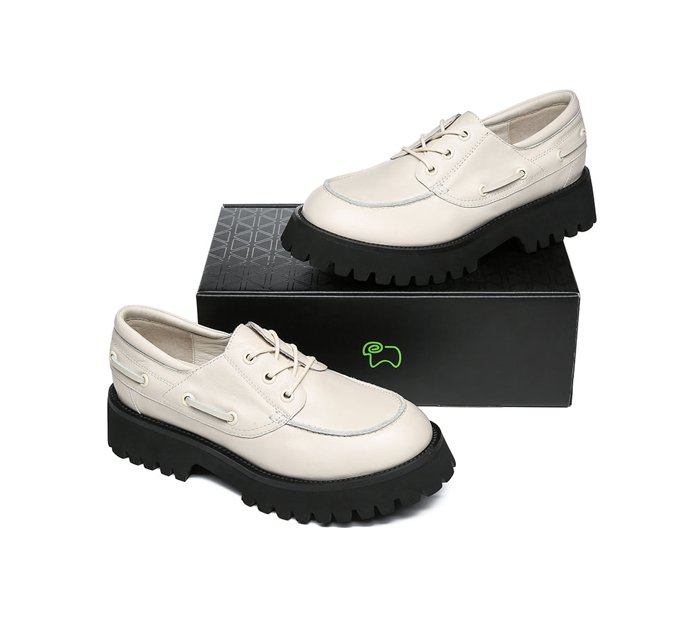 Flats - Women Chunky Platform Lace-up Flat Willa