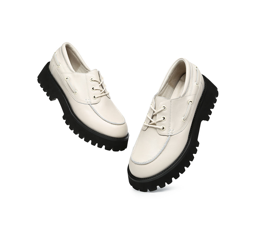 Flats - Women Chunky Platform Lace-up Flat Willa