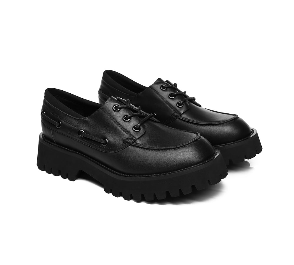 Flats - Women Chunky Platform Lace-up Flat Willa