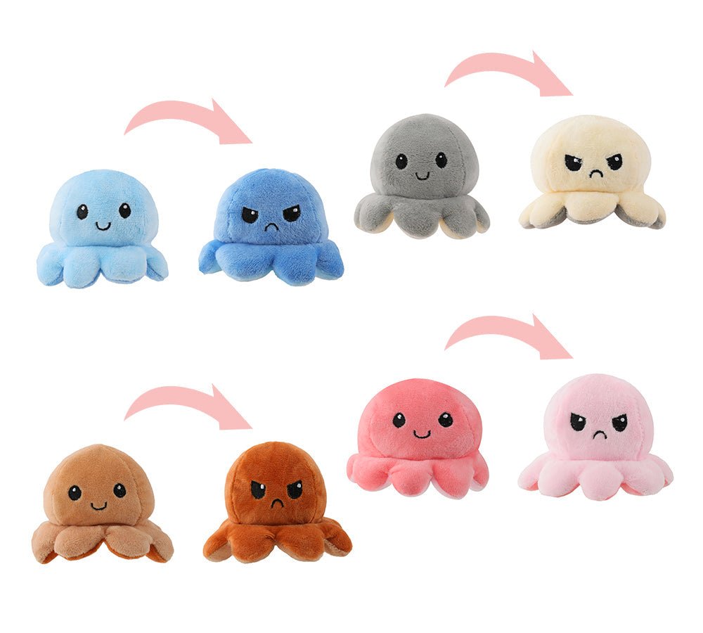 Flip Octopus Plush Key Chain Large - Accessories - Pink/dark Pink - Uggoutlet