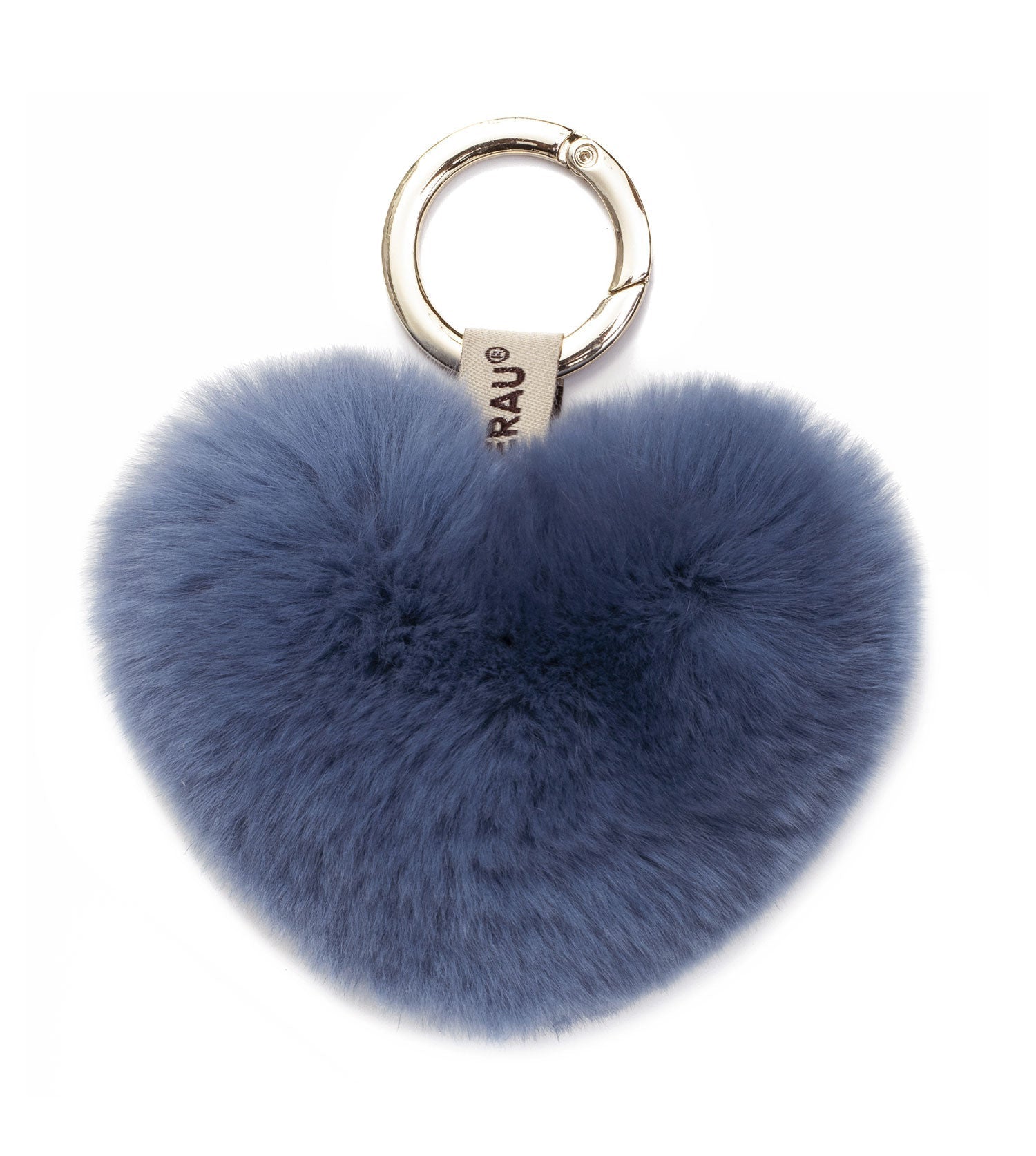 Fluffy Candy Heart Keyring - Accessories - Blue - One Size - Uggoutlet