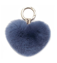 Fluffy Candy Heart Keyring - Accessories - Blue - One Size - Uggoutlet