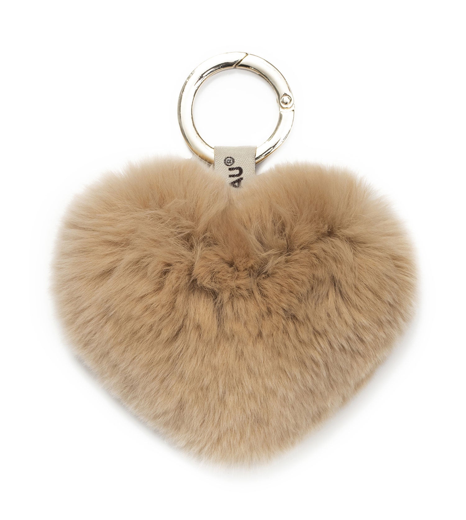 Fluffy Candy Heart Keyring - Accessories - Light Brown - One Size - Uggoutlet