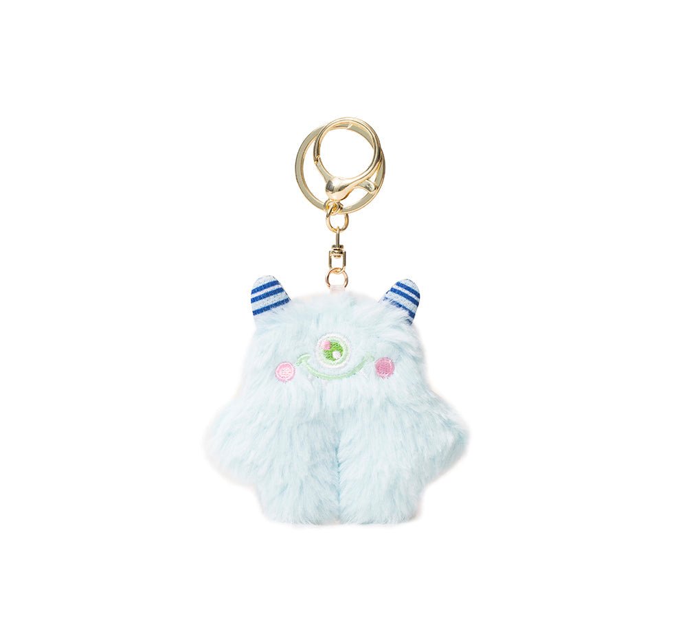 Fluffy Cute Cylin Keyring - keyring - Blue - One Size - Uggoutlet