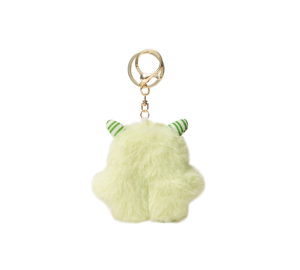 Fluffy Cute Cylin Keyring - keyring - Green - One Size - Uggoutlet
