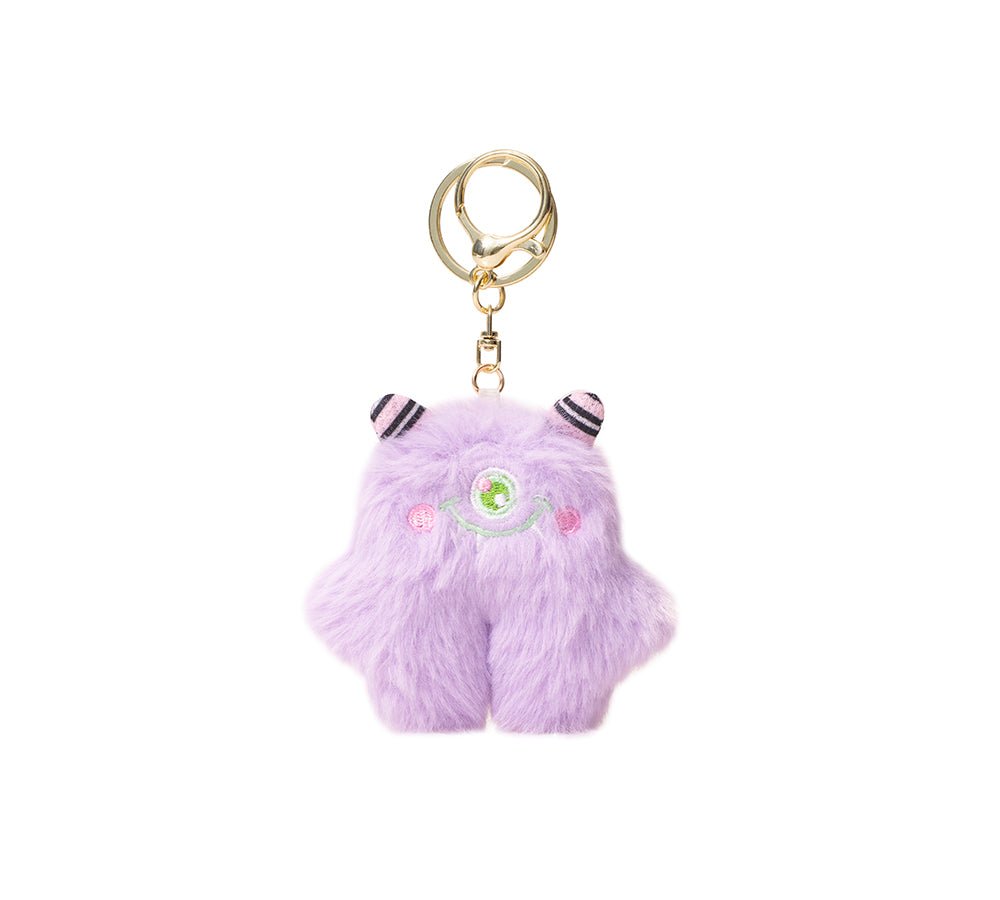 Fluffy Cute Cylin Keyring - keyring - Purple - One Size - Uggoutlet