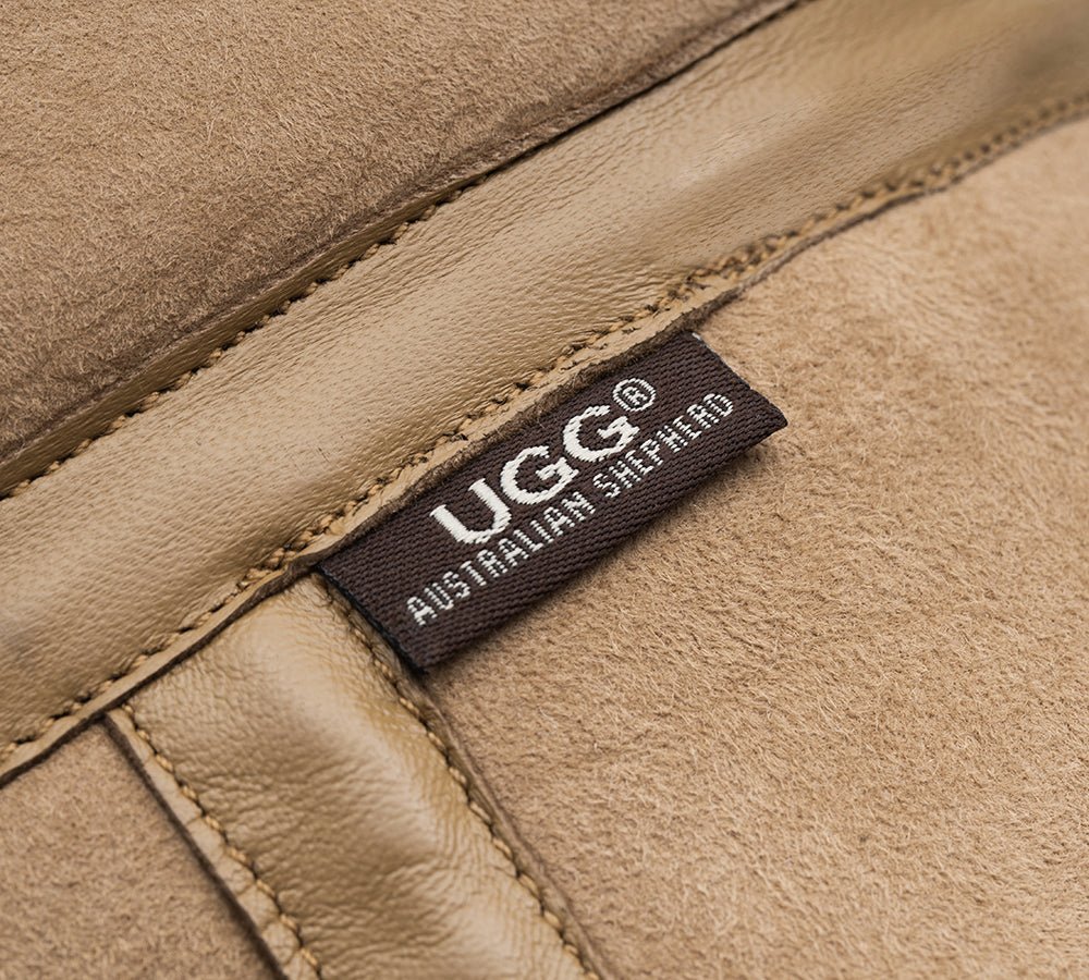 Fluffy Sheepskin Wool Bucket Patchwork Hat - Hats - Chestnut - M - Uggoutlet