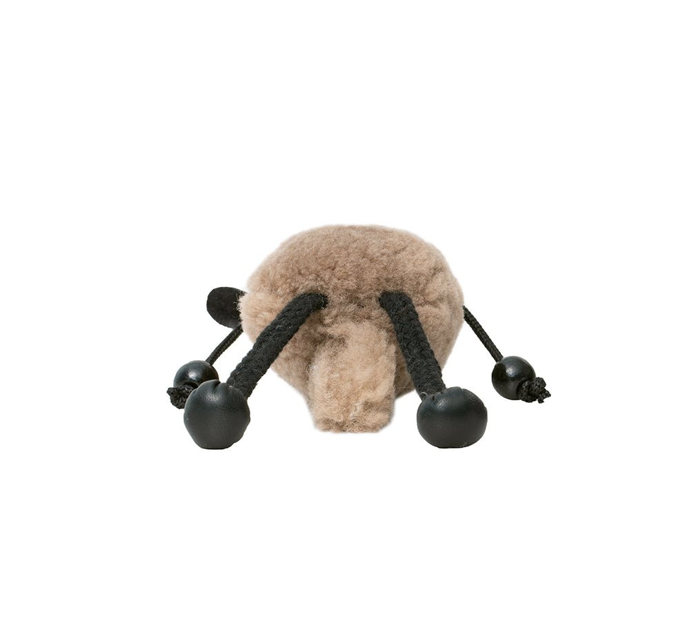 Fluffy Sheepskin Wool Sheep Keyrings - keyring - Latte - One Size - Uggoutlet