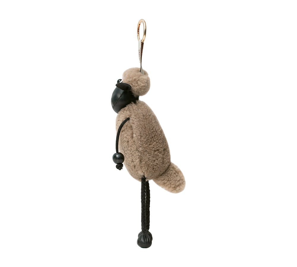 Fluffy Sheepskin Wool Sheep Keyrings - keyring - Latte - One Size - Uggoutlet