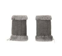 Gloves - Fluffy Fingerless Sheepskin Wool Mittens