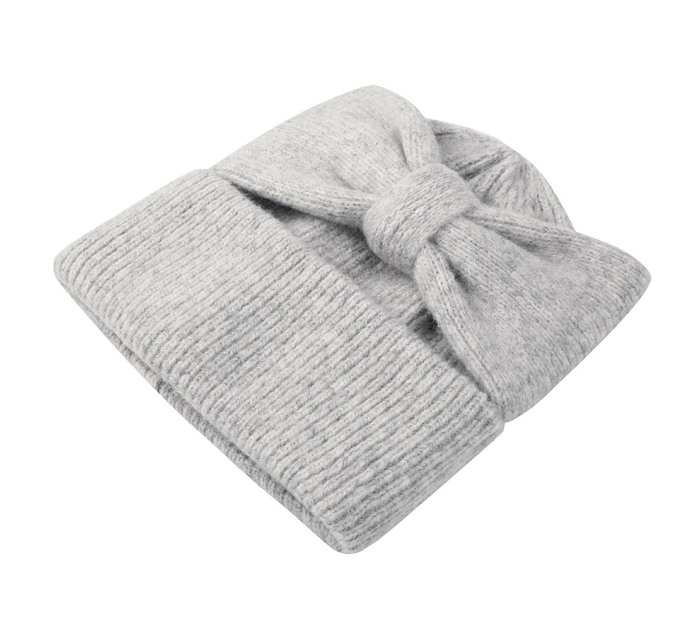 Hats - Alpaca Blend Knit Beanie With Headband Set