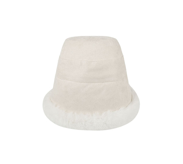 Hats - Suede Fluffy Warm Bucket Hat
