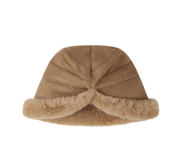 Hats - Suede Fluffy Warm Bucket Hat