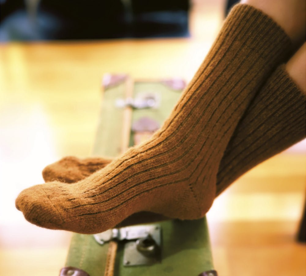 Humphrey Law Alpaca Wool Blend Health Socks - Socks - Silver Grey - S - Uggoutlet