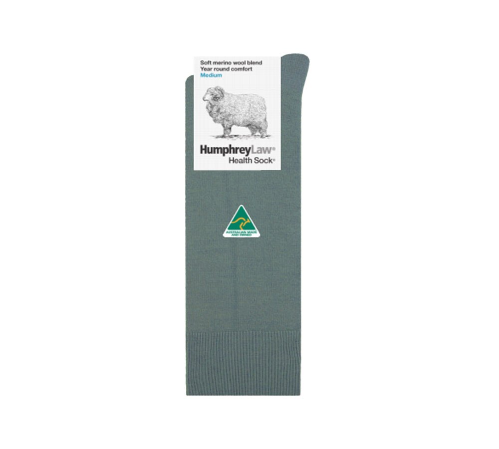 Humphrey Law Men Fine Merino Wool Blend Health Socks - Socks - Lichen - M - Uggoutlet