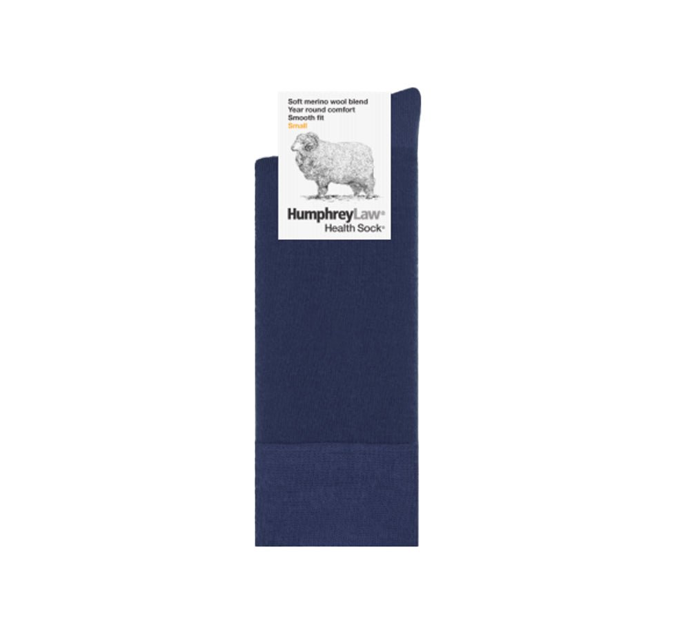 Humphrey Law Women Fine Merino Wool blend Health Socks - Socks - Navy - S - Uggoutlet