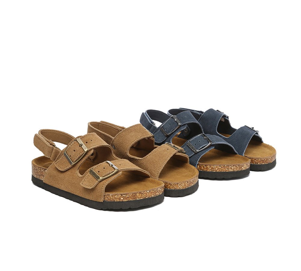 Kids Adjustable Straps Hook and Loop Slingback Summer Sandals - Sandals - Chestnut - AU Kids 4 - 5 / EU 21 - 22 - Uggoutlet