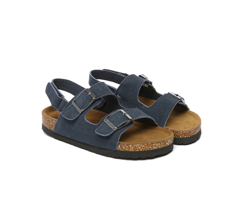 Kids Adjustable Straps Hook and Loop Slingback Summer Sandals - Sandals - Navy Blue - AU Kids 4 - 5 / EU 21 - 22 - Uggoutlet
