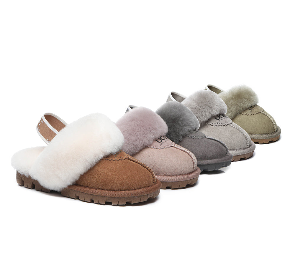 Kids Shoes - AS Kids Slingback UGG Slipper Kids Waffle Plus