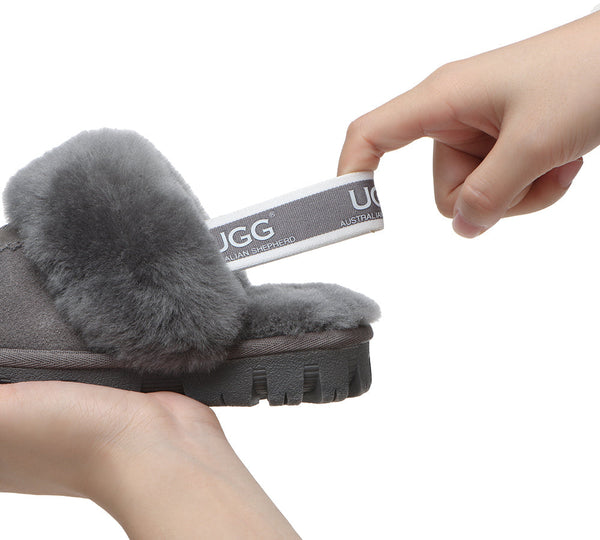 Kids Shoes - AS Kids Slingback UGG Slipper Kids Waffle Plus